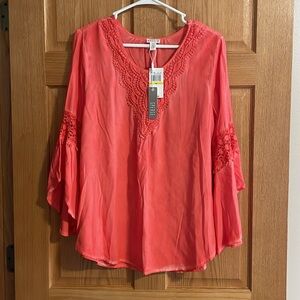 NWT Coral Blouse